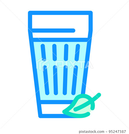 ayran milk product color icon vector illustration 95247387