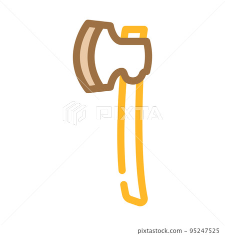 broad axe hatchet color icon vector illustration broad axe hatchet color icon vector illustration 95247525