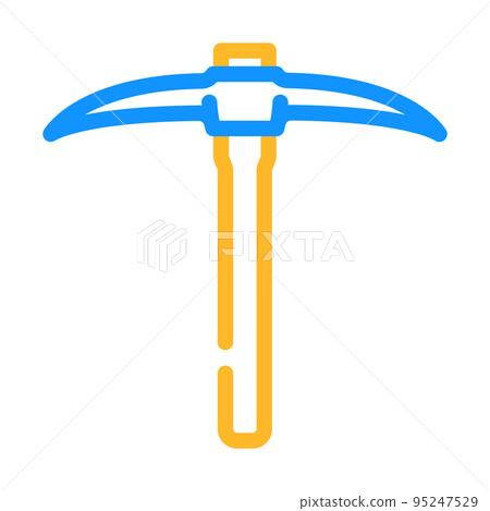 miner axe hatchet color icon vector illustration miner axe hatchet color icon vector illustration 95247529