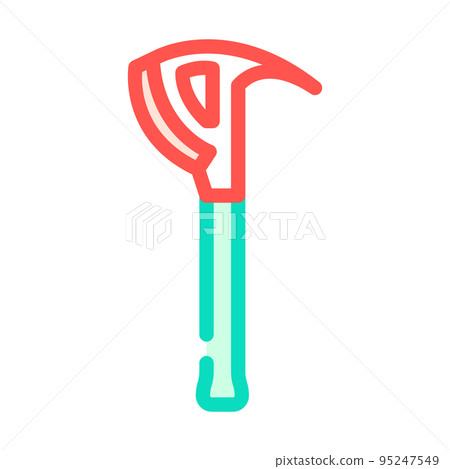 crash axe tool color icon vector illustration 95247549
