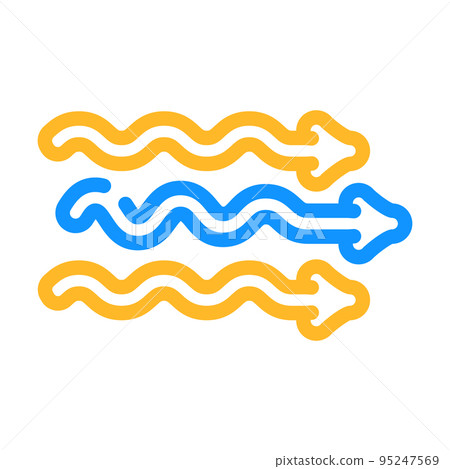 air flow color icon vector illustration 95247569