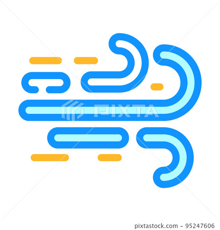 airflow air clean color icon vector illustration 95247606