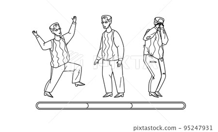 Grandfather Mood Laugh, Smile And Unhappy Vector Grandfather Mood Laugh, Smile And Unhappy Vector 95247931