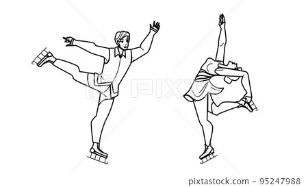 figure skating vector figure skating vector 95247988