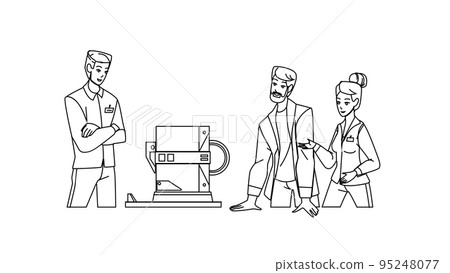 Engineers Working And Create Equipment Vector 95248077