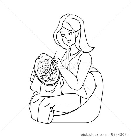 embroidery hobby vector embroidery hobby vector 95248083