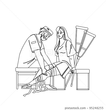 In Traumatology Patient Treatment Trauma Vector 95248255