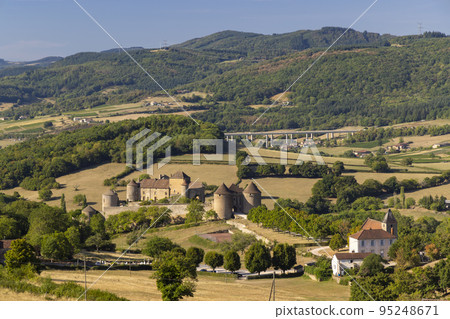 Chateau de Berze-le-Chatel castle, Saone-et-Loire departement, Burgundy, France 95248671