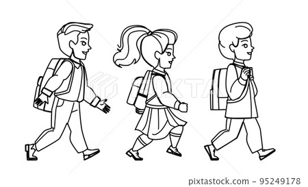 kid walk to school vector kid walk to school vector 95249178