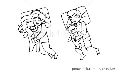 kid sleep vector kid sleep vector 95249186