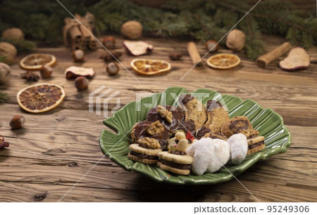 still life with Christmas cookies 95249306