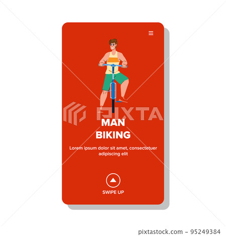 man biking vector man biking vector 95249384