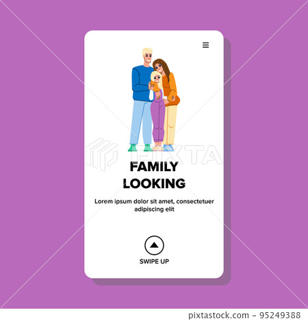 family looking vector 95249388