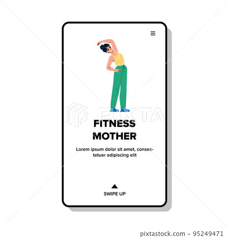 fitness mother vector fitness mother vector 95249471