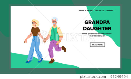 grandpa daughter vector grandpa daughter vector 95249494