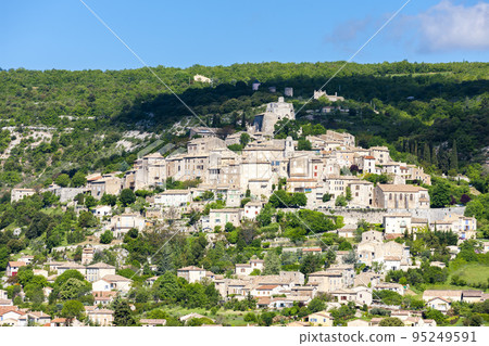 village of Simiane-la-Rotonde,  Alpes-de-Haute-Provence, France 95249591