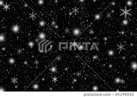 [Winter image] Snow and snow crystals 95249910