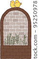 古色古香的磚框 95250978