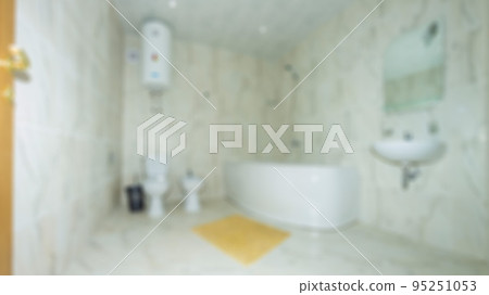 Abstract blur defocused bathroom and toilet interior for background. Abstract blur defocused bathroom and toilet interior for background. 95251053