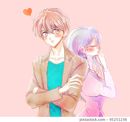 Unrequited love man and woman Unrequited love man and woman 95251236