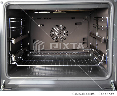 Modern electric oven with telescopic rails, top and bottom heat. Function 3D hot air, thermal grill and convection. Automatic cooking. Catalytic cleaning system 95252736