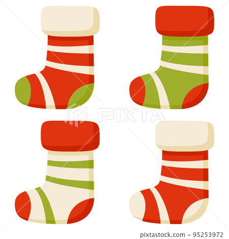 Christmas Sock isolated on white background Christmas Sock isolated on white background 95253972