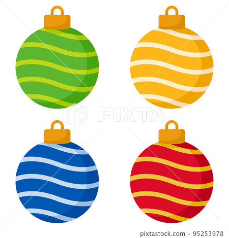 Christmas Ball isolated on white background - Stock Illustration ...