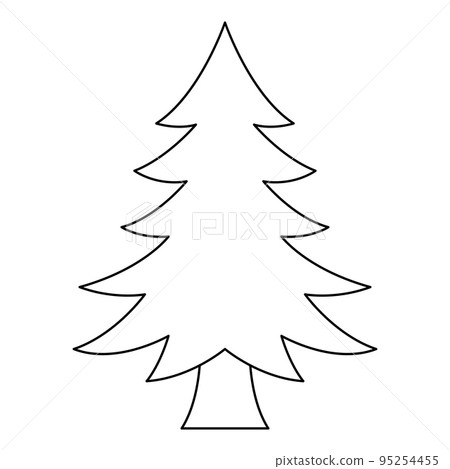 Coloring page with Christmas Tree for kids Coloring page with Christmas Tree for kids 95254455