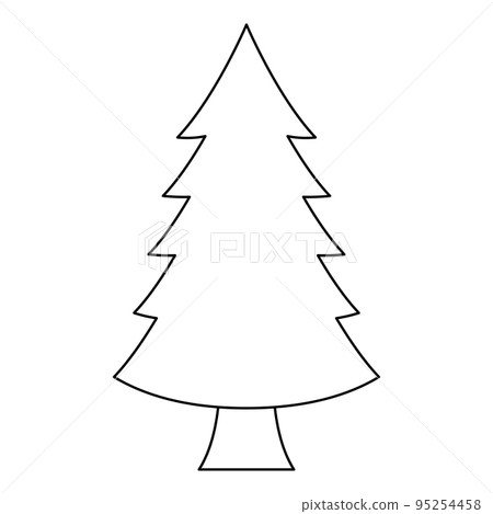 Coloring page with Christmas Tree for kids Coloring page with Christmas Tree for kids 95254458