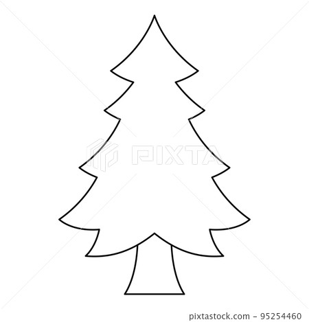 Coloring page with Christmas Tree for kids 95254460