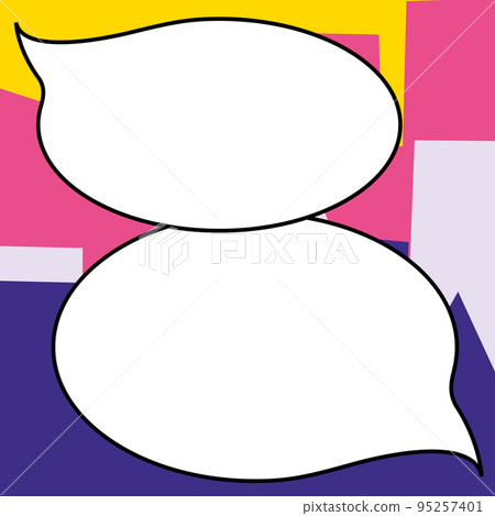 Comics Design Frames. Beautiful Photo Frame Set With Boom Bubbles For Design Collage, Funny Cute Comic Photos Collection For Kids, Design Drawing 95257401