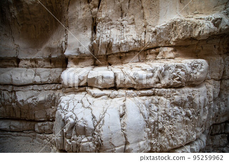 Abstract nature texture. Rock surface or Beige mountain. Natural material background. Rock climbing backdrop, copy space 95259962