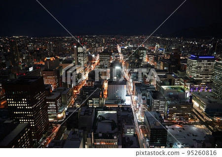 Night view of Sapporo (From JR Tower Observatory T38) Night view of Sapporo (From JR Tower Observatory T38) 95260816
