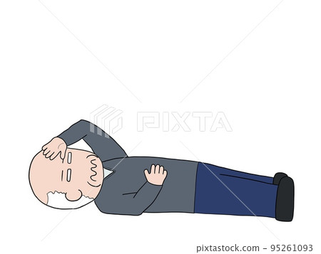 old man falling 95261093