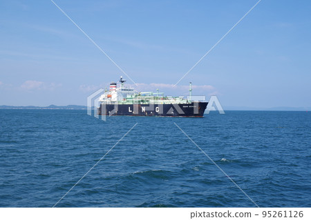 LNG tanker entering Sendai port LNG tanker entering Sendai port 95261126