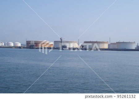 View of tanks in Sendai Port View of tanks in Sendai Port 95261132
