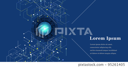 幾何抽象ai人工智能科學背景 95261405