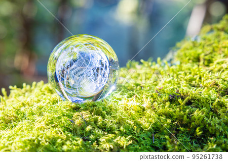 earth in a glass ball 95261738
