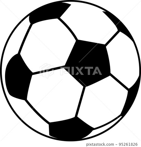 Illustration of a simple soccer ball 95261826