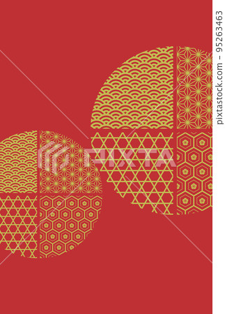 日本模式新年的背景 95263463