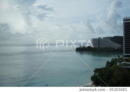 Sea and sky seen from Guam beach Sea and sky seen from Guam beach 95265083