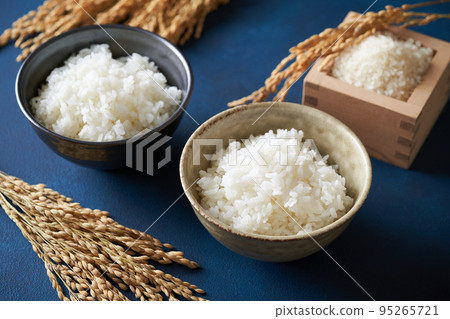 Rice served in a bowl 95265721