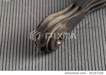 Spare part from car suspension, stabilizer link. Macro 95267106