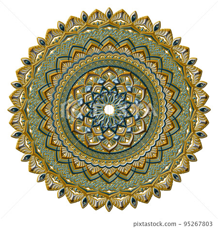 Mandala art (jewelry style, geometric patterns, flowers) Mandala art (jewelry style, geometric patterns, flowers) 95267803
