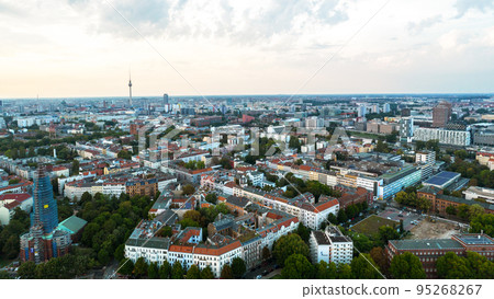 Aerial drone view of Kreuzberg, Berlin, Germany 95268267