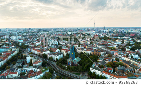 Aerial drone view of Kreuzberg, Berlin, Germany 95268268