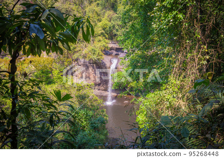 Amazing Haew Suwat Waterfall in the deep forest at Khao Yai National Park, Pak Chong, Thailand.Amazing Haew Suwat Waterfall in the deep forest at Khao Yai National Park, Pak Chong, Thailand. Amazing Haew Suwat Waterfall in the deep forest at Khao Yai National Park, Pak Chong, Thailand.Amazing Haew Suwat Waterfall in the deep forest at Khao Yai National Park, Pak Chong, Thailand. 95268448