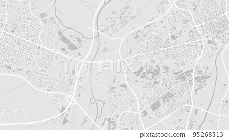 White and light grey Brno City area vector background map, roads and water cartography illustration. White and light grey Brno City area vector background map, roads and water cartography illustration. 95268513