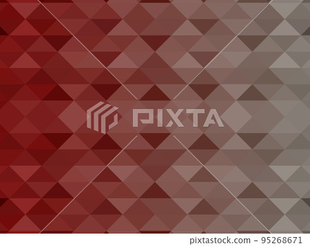 Dark red color. Halftone triangles, stylized geometric pattern and background. Abstract mosaic, illustration. Dark red color. Halftone triangles, stylized geometric pattern and background. Abstract mosaic, illustration. 95268671