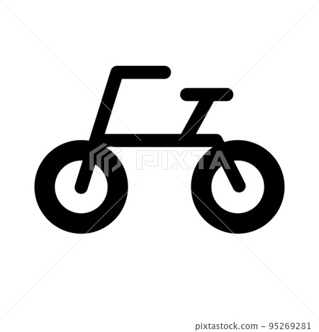 bicycle with big tires. vector. 95269281
